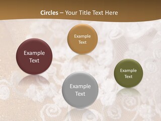 Garter From A Fabric Embroidered By A Satiny Lace PowerPoint Template