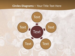 Garter From A Fabric Embroidered By A Satiny Lace PowerPoint Template