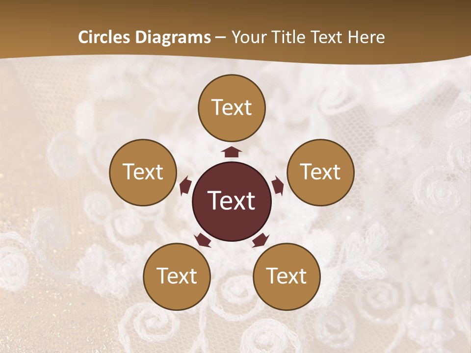 Garter From A Fabric Embroidered By A Satiny Lace PowerPoint Template