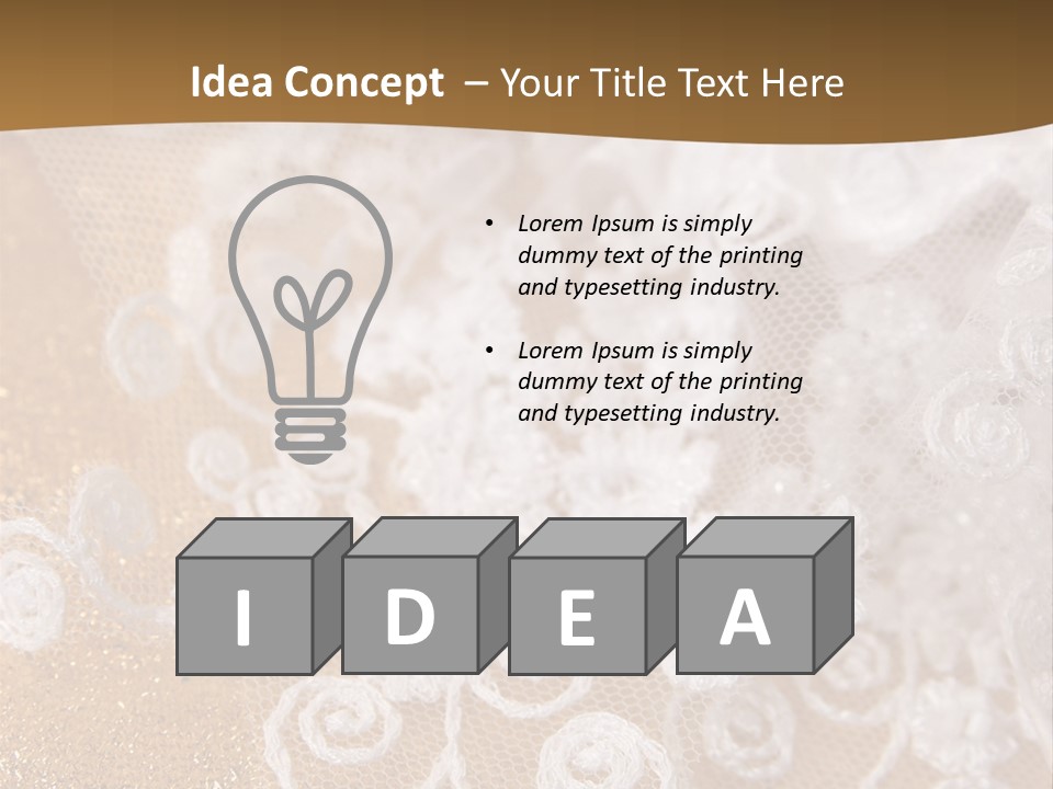 Garter From A Fabric Embroidered By A Satiny Lace PowerPoint Template