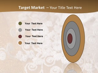 Garter From A Fabric Embroidered By A Satiny Lace PowerPoint Template