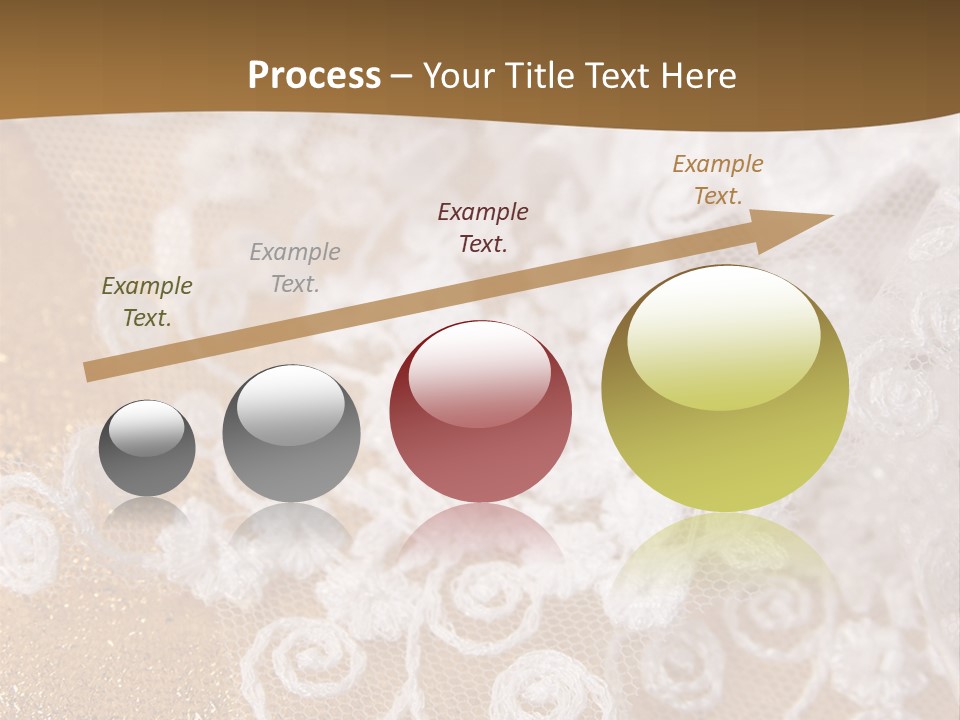 Garter From A Fabric Embroidered By A Satiny Lace PowerPoint Template