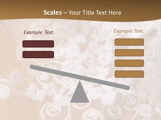 Garter From A Fabric Embroidered By A Satiny Lace PowerPoint Template