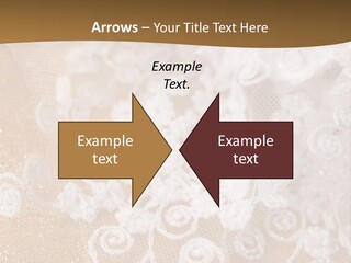 Garter From A Fabric Embroidered By A Satiny Lace PowerPoint Template