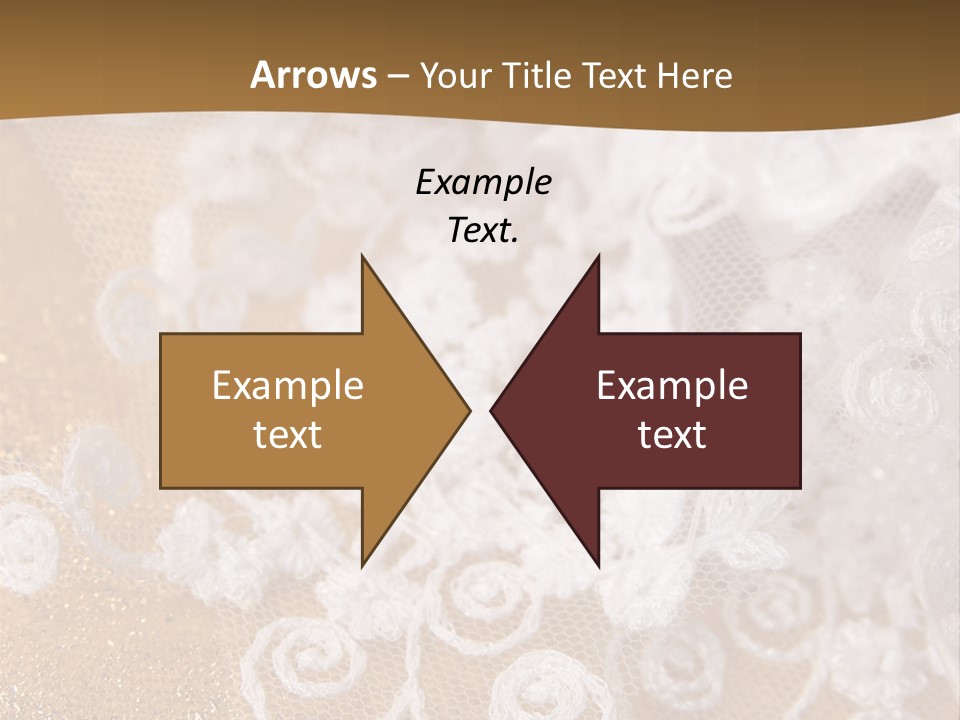 Garter From A Fabric Embroidered By A Satiny Lace PowerPoint Template