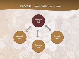 Garter From A Fabric Embroidered By A Satiny Lace PowerPoint Template