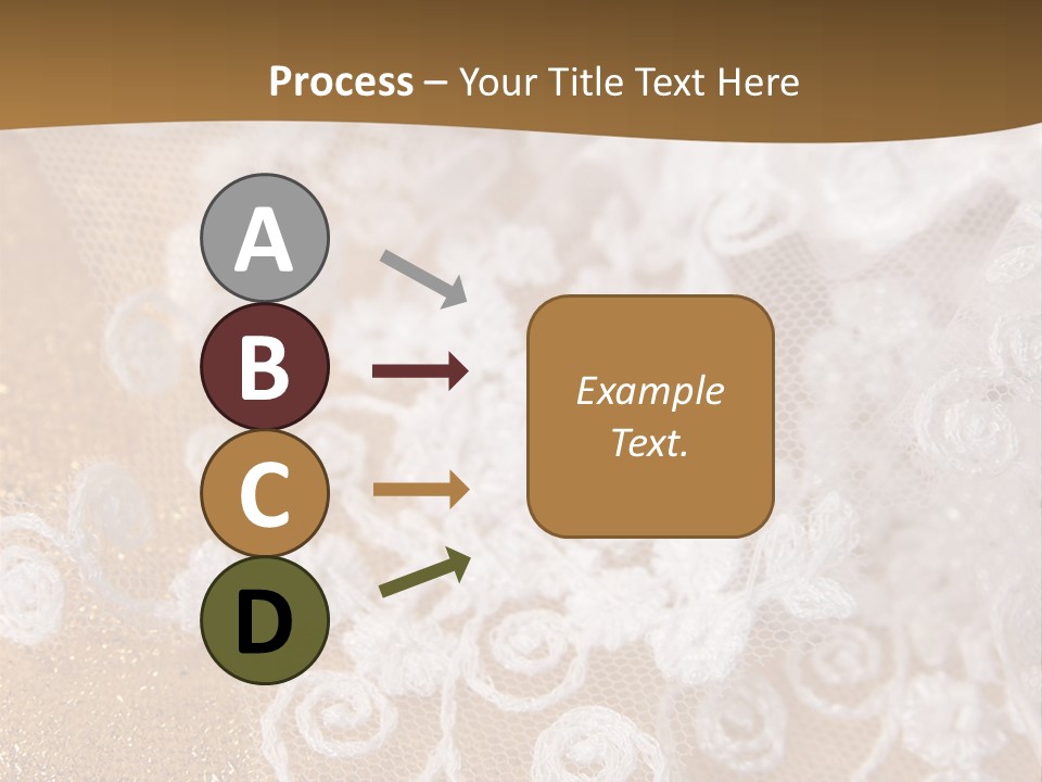 Garter From A Fabric Embroidered By A Satiny Lace PowerPoint Template