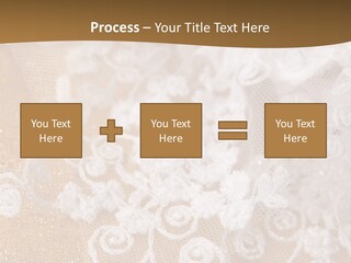 Garter From A Fabric Embroidered By A Satiny Lace PowerPoint Template