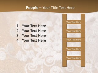 Garter From A Fabric Embroidered By A Satiny Lace PowerPoint Template