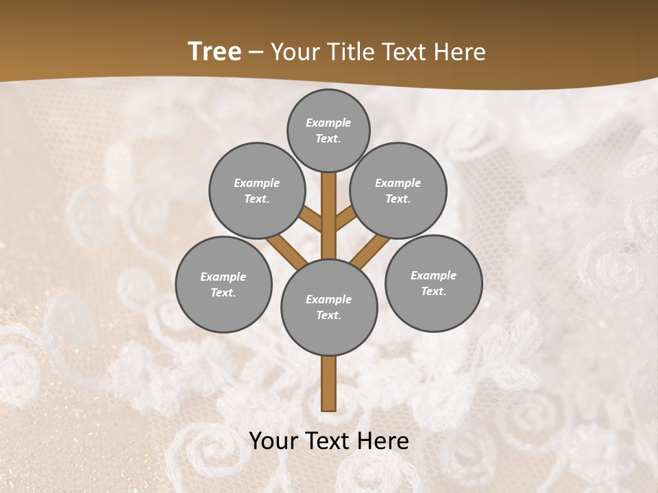 Garter From A Fabric Embroidered By A Satiny Lace PowerPoint Template