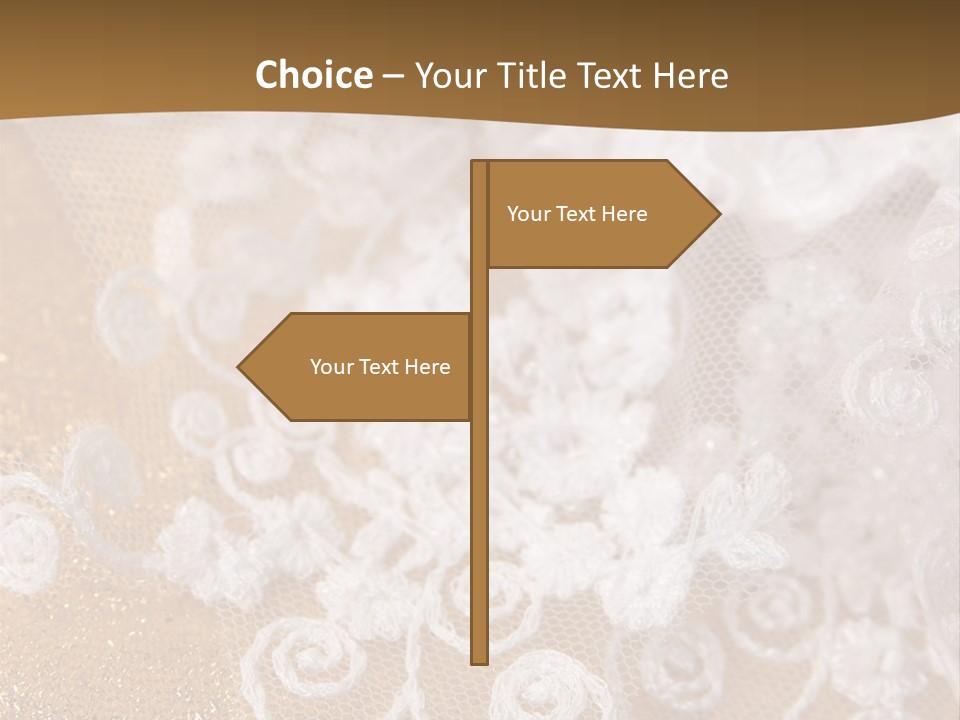 Garter From A Fabric Embroidered By A Satiny Lace PowerPoint Template