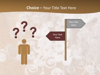 Garter From A Fabric Embroidered By A Satiny Lace PowerPoint Template