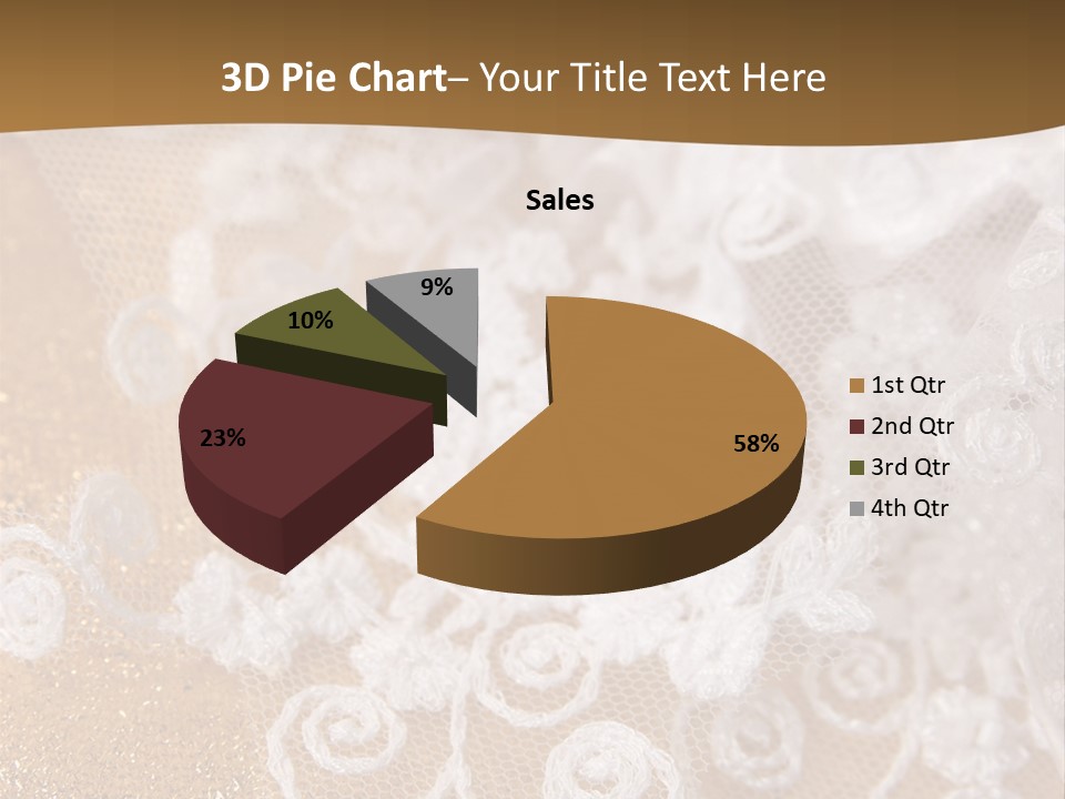 Garter From A Fabric Embroidered By A Satiny Lace PowerPoint Template