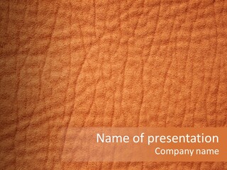 Texture Of A Leather PowerPoint Template