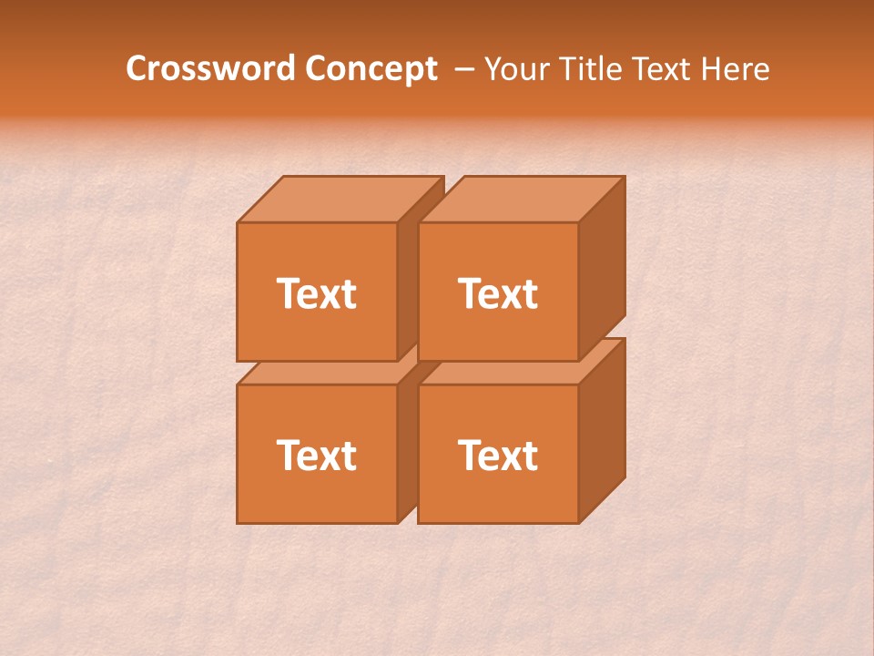Texture Of A Leather PowerPoint Template