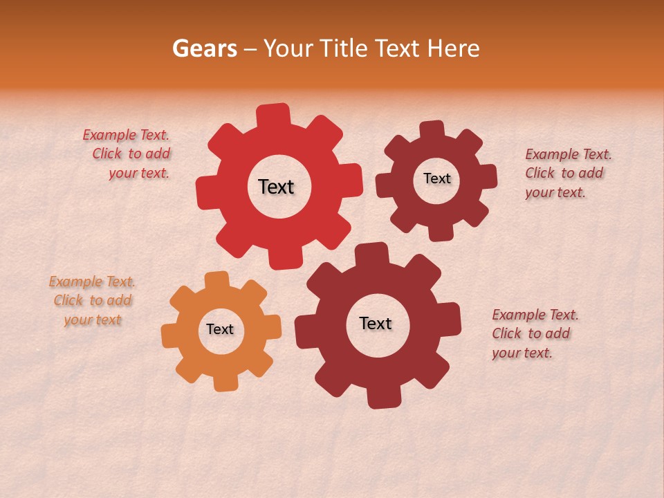 Texture Of A Leather PowerPoint Template