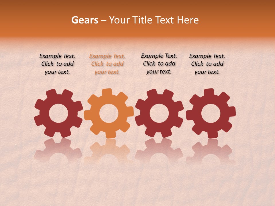 Texture Of A Leather PowerPoint Template