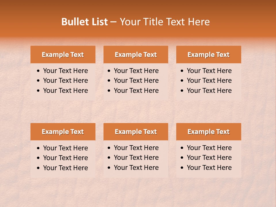 Texture Of A Leather PowerPoint Template