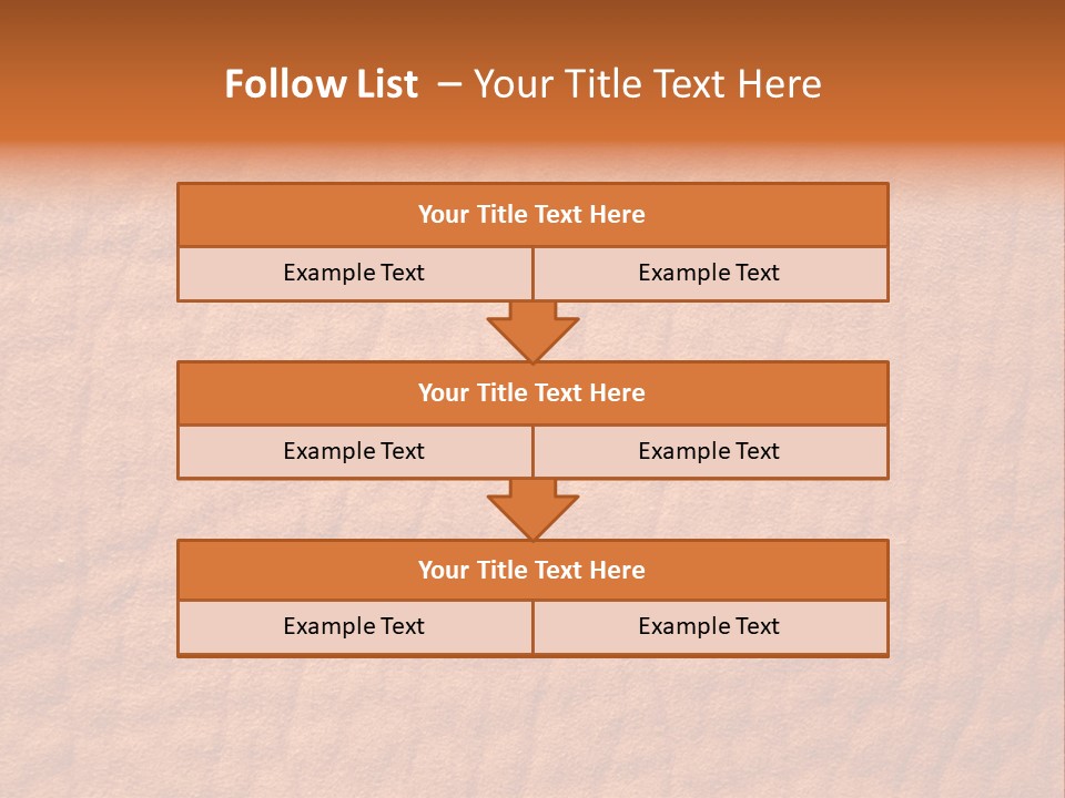 Texture Of A Leather PowerPoint Template