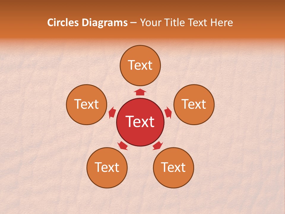 Texture Of A Leather PowerPoint Template