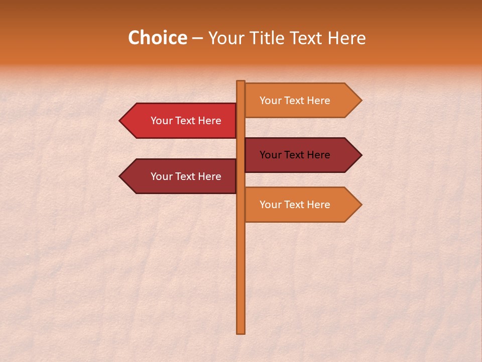 Texture Of A Leather PowerPoint Template