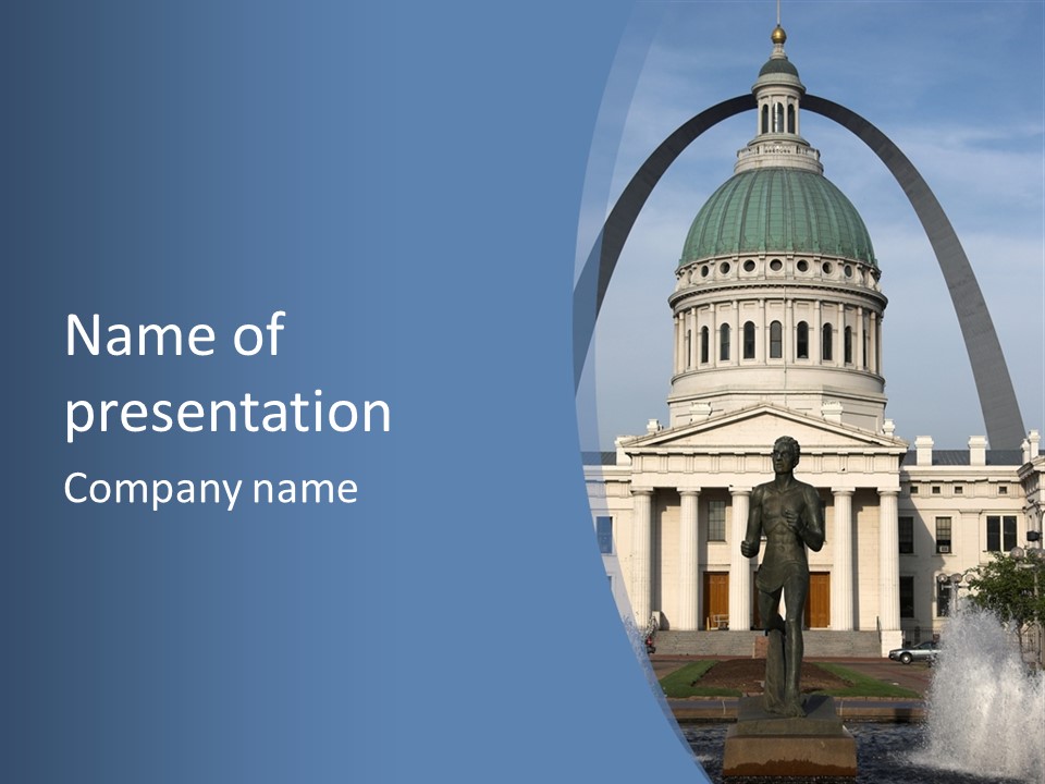 Court House In St Louis, Mo. PowerPoint Template