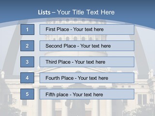 Court House In St Louis, Mo. PowerPoint Template