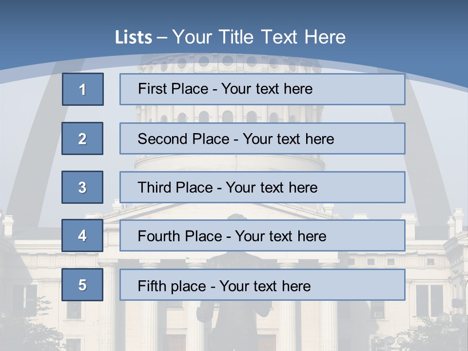 Court House In St Louis, Mo. PowerPoint Template