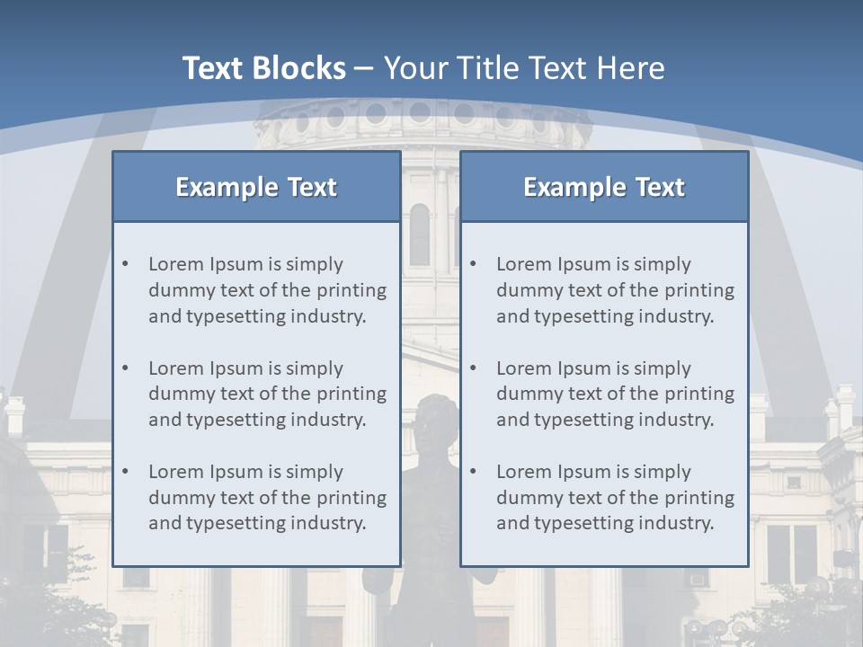 Court House In St Louis, Mo. PowerPoint Template