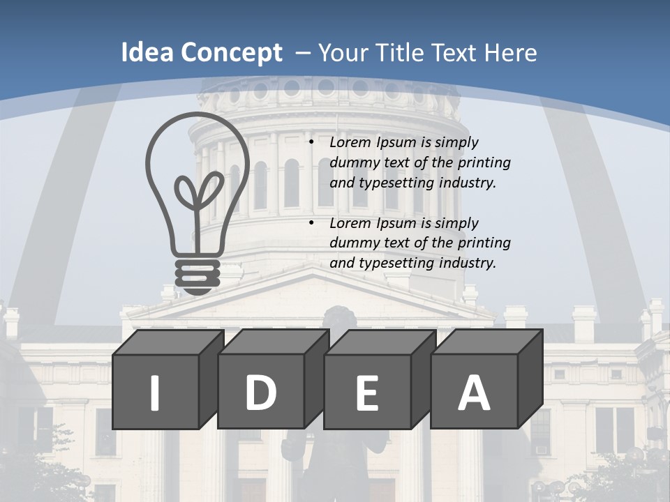 Court House In St Louis, Mo. PowerPoint Template