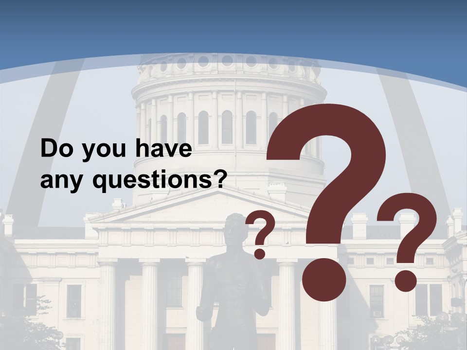 Court House In St Louis, Mo. PowerPoint Template