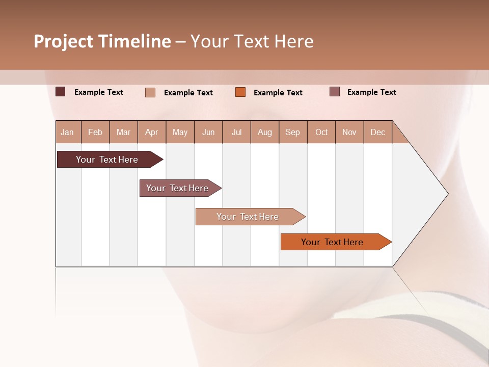 A Woman With Green Eyes Is Smiling For The Camera PowerPoint Template
