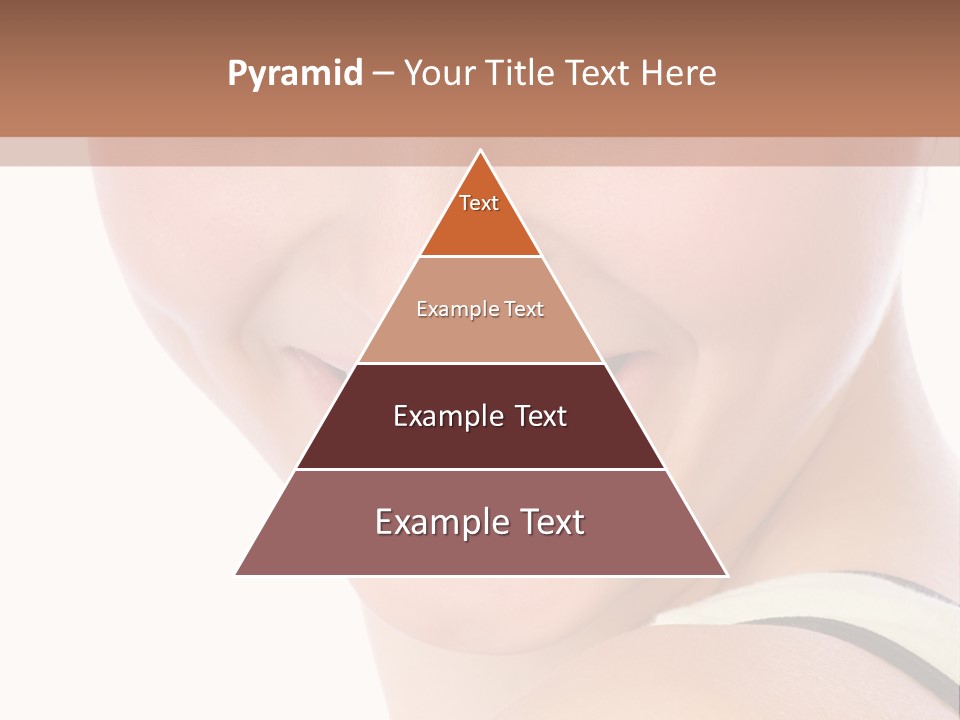 A Woman With Green Eyes Is Smiling For The Camera PowerPoint Template