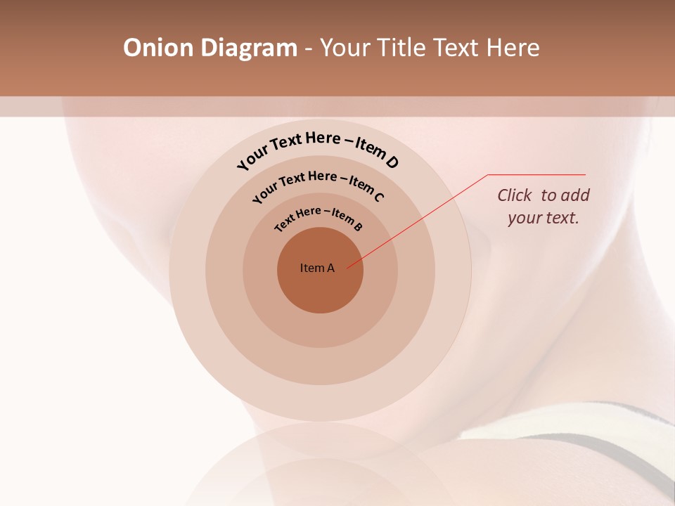 A Woman With Green Eyes Is Smiling For The Camera PowerPoint Template