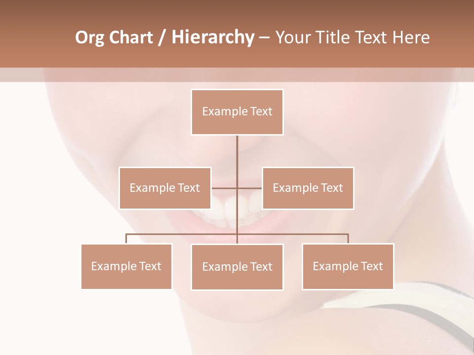A Woman With Green Eyes Is Smiling For The Camera PowerPoint Template