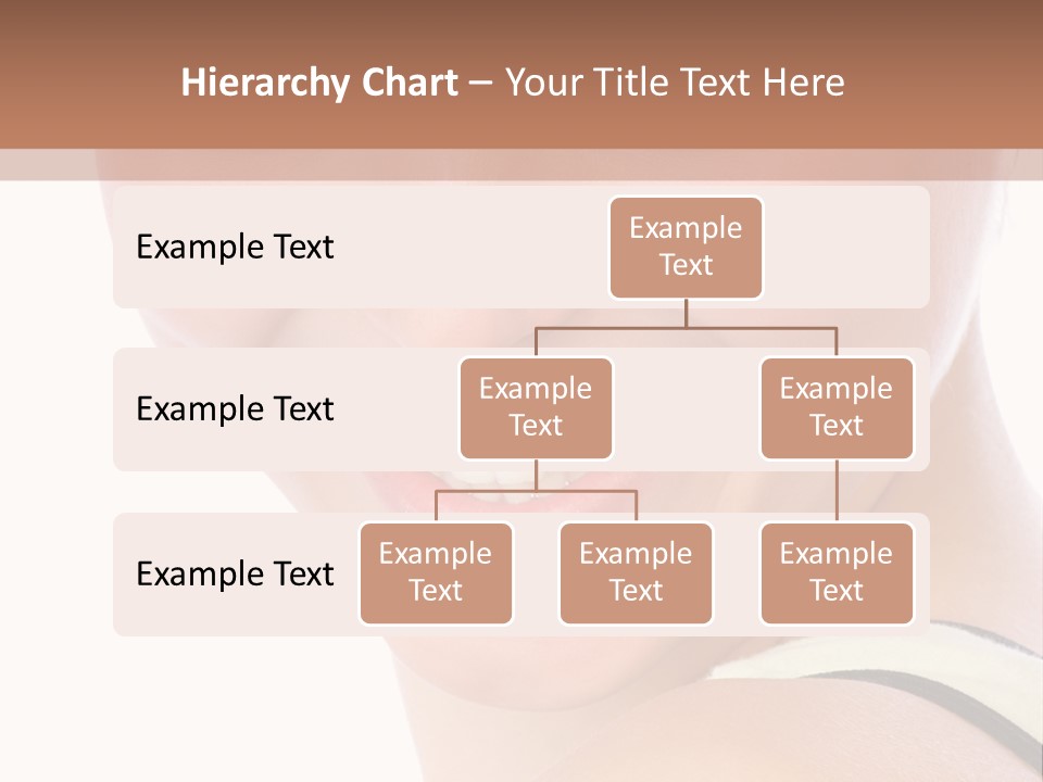 A Woman With Green Eyes Is Smiling For The Camera PowerPoint Template