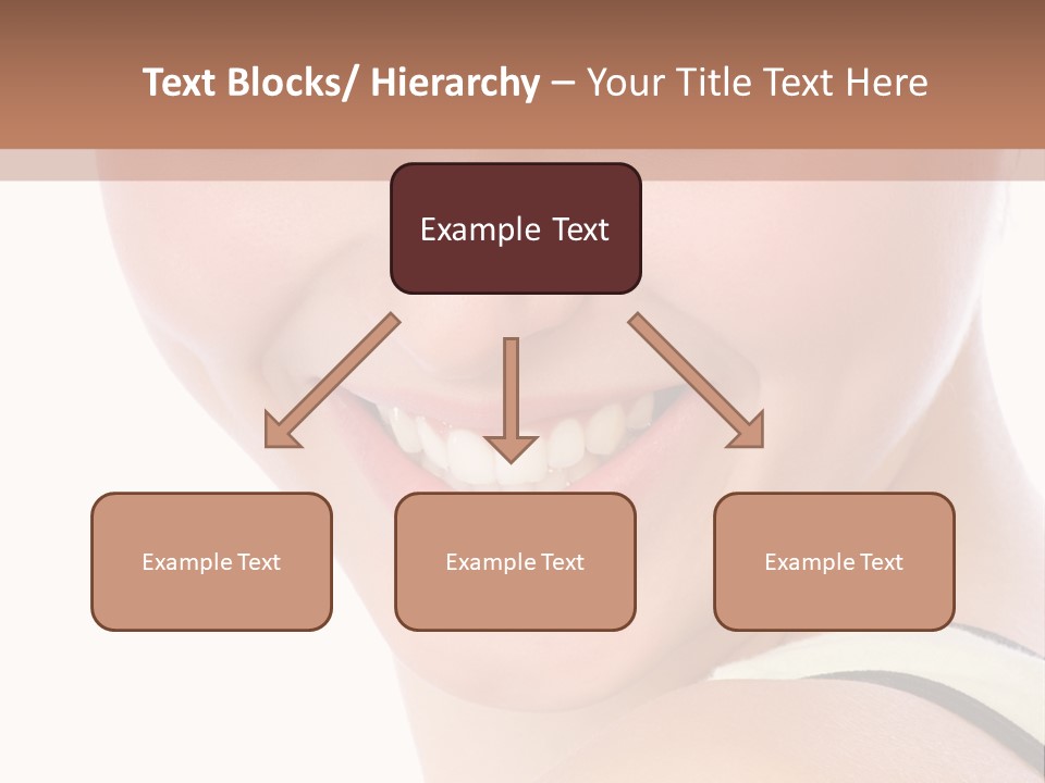 A Woman With Green Eyes Is Smiling For The Camera PowerPoint Template