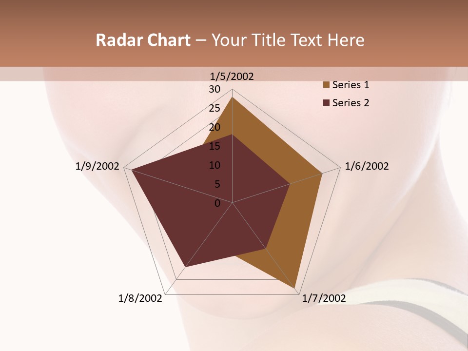 A Woman With Green Eyes Is Smiling For The Camera PowerPoint Template