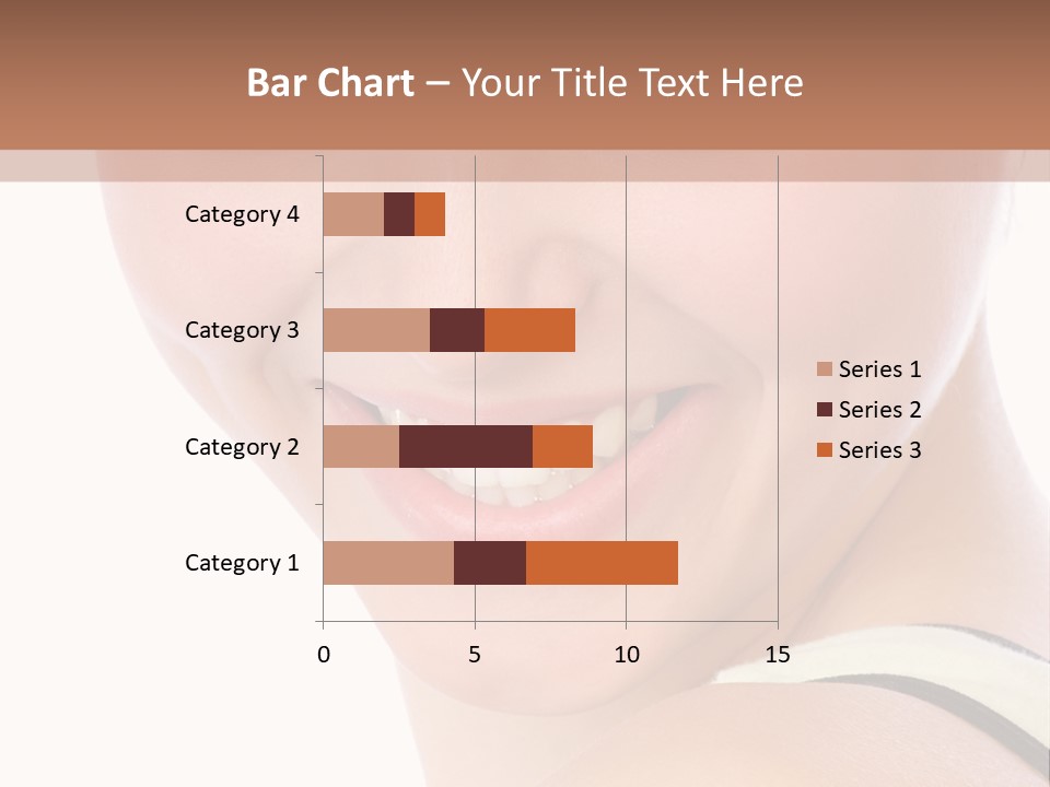 A Woman With Green Eyes Is Smiling For The Camera PowerPoint Template
