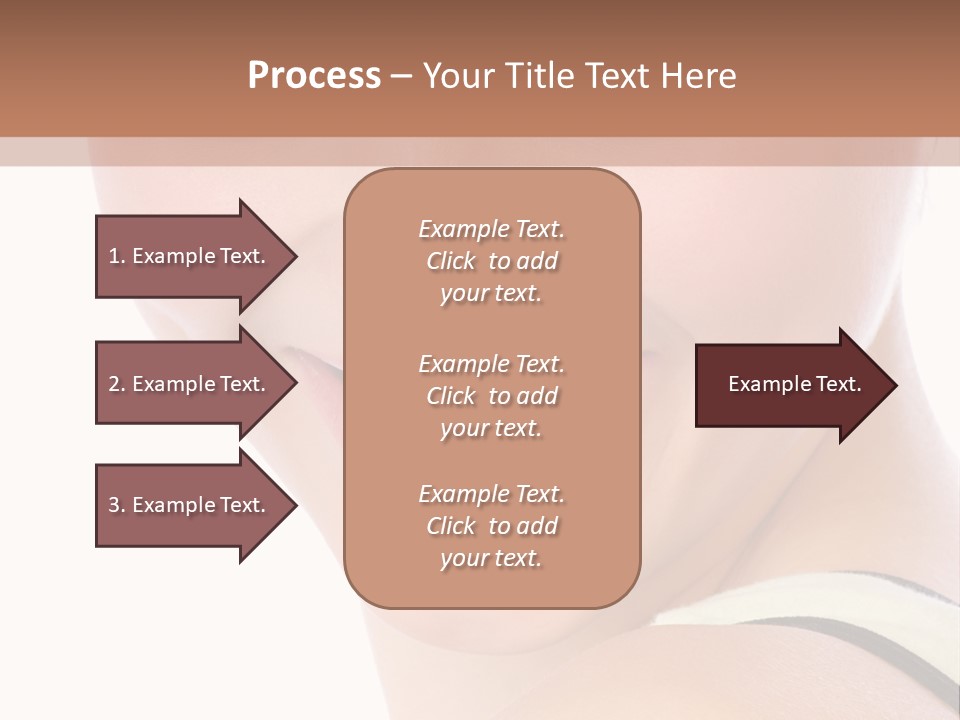 A Woman With Green Eyes Is Smiling For The Camera PowerPoint Template