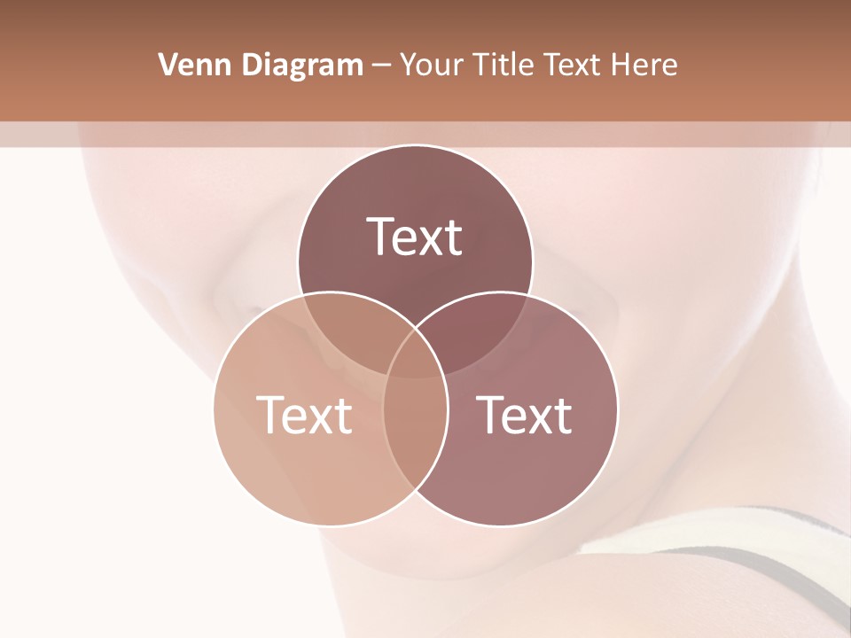 A Woman With Green Eyes Is Smiling For The Camera PowerPoint Template
