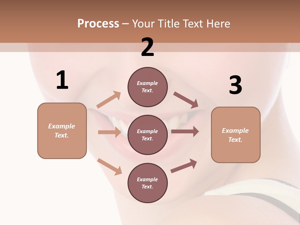 A Woman With Green Eyes Is Smiling For The Camera PowerPoint Template