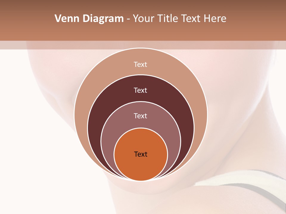 A Woman With Green Eyes Is Smiling For The Camera PowerPoint Template