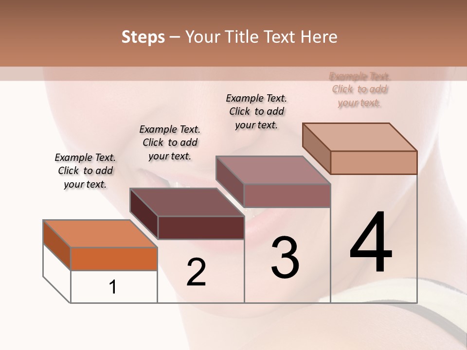 A Woman With Green Eyes Is Smiling For The Camera PowerPoint Template