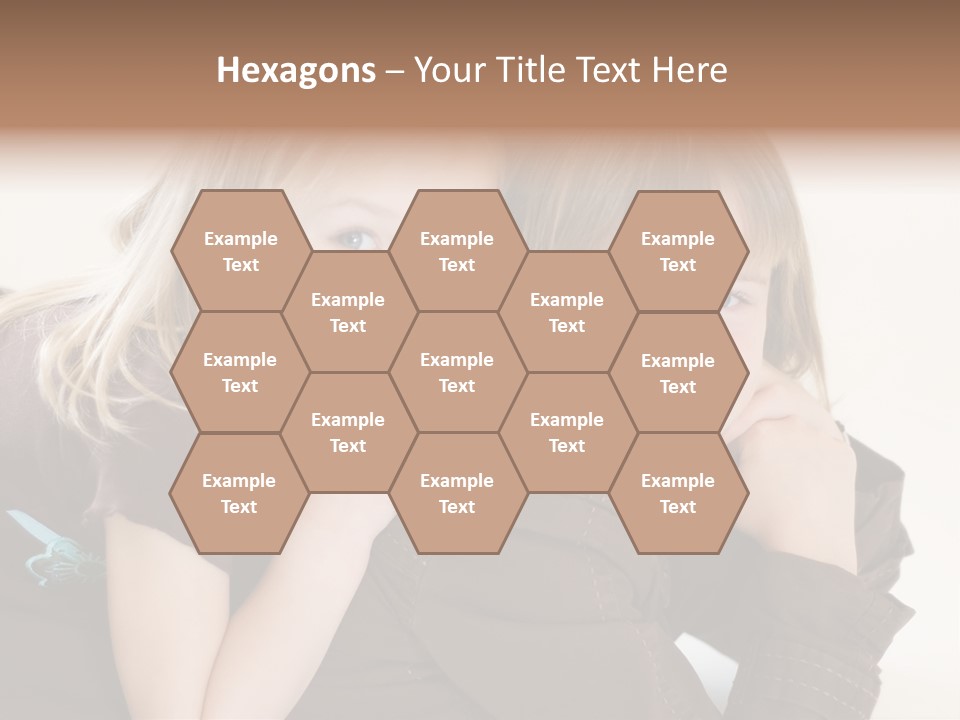 Two Cute Young Sisters Posing Together In A Studio. Horizontally Framed Shot Isolated Against A White Studio Background. PowerPoint Template