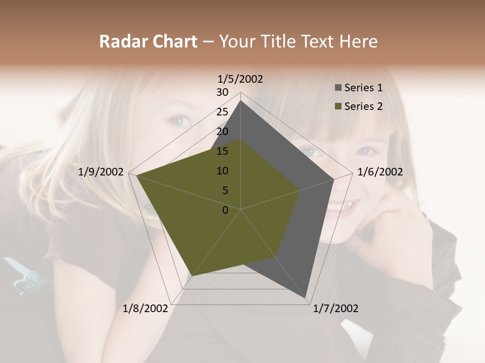 Two Cute Young Sisters Posing Together In A Studio. Horizontally Framed Shot Isolated Against A White Studio Background. PowerPoint Template