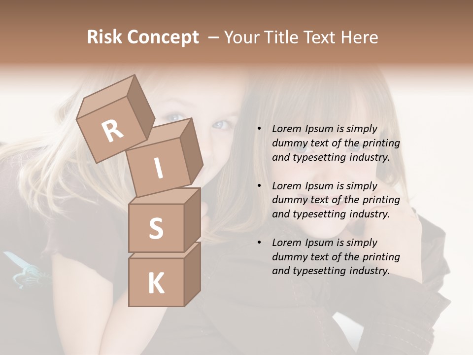 Two Cute Young Sisters Posing Together In A Studio. Horizontally Framed Shot Isolated Against A White Studio Background. PowerPoint Template