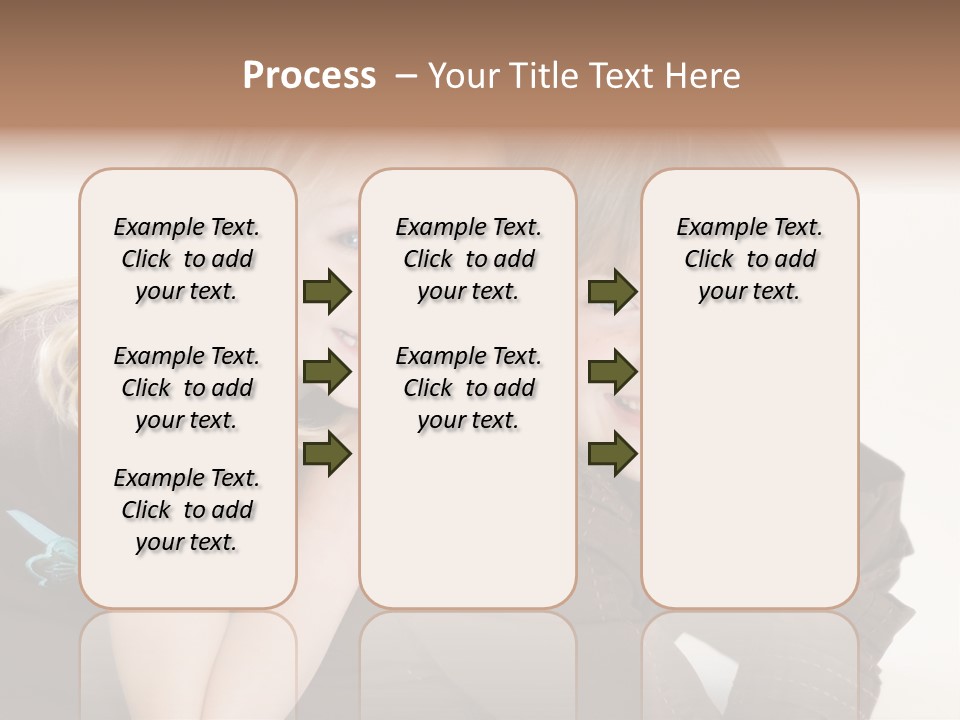 Two Cute Young Sisters Posing Together In A Studio. Horizontally Framed Shot Isolated Against A White Studio Background. PowerPoint Template