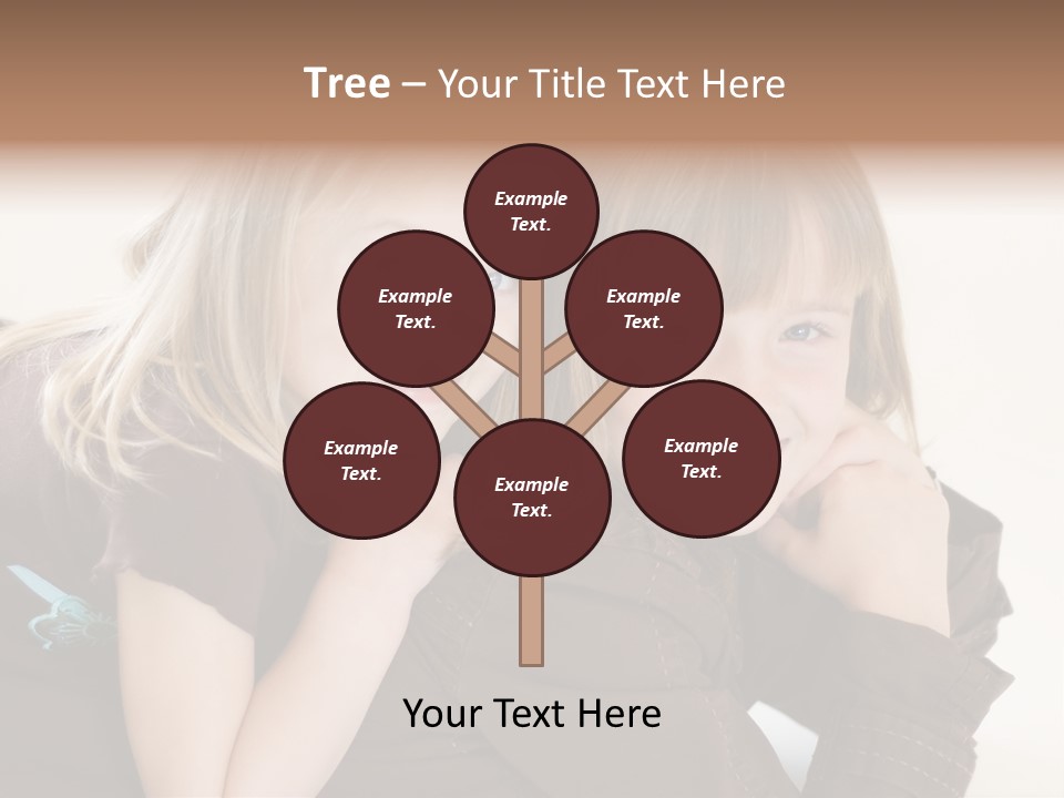 Two Cute Young Sisters Posing Together In A Studio. Horizontally Framed Shot Isolated Against A White Studio Background. PowerPoint Template