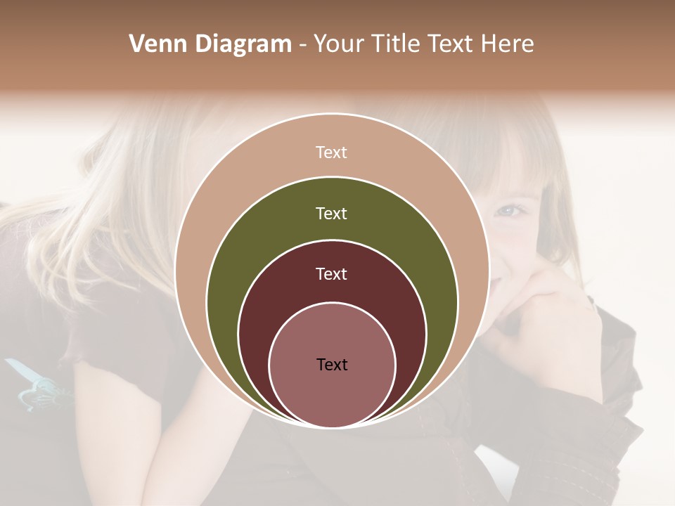 Two Cute Young Sisters Posing Together In A Studio. Horizontally Framed Shot Isolated Against A White Studio Background. PowerPoint Template